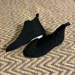 Rothy’s merino wool ankle boots in black
